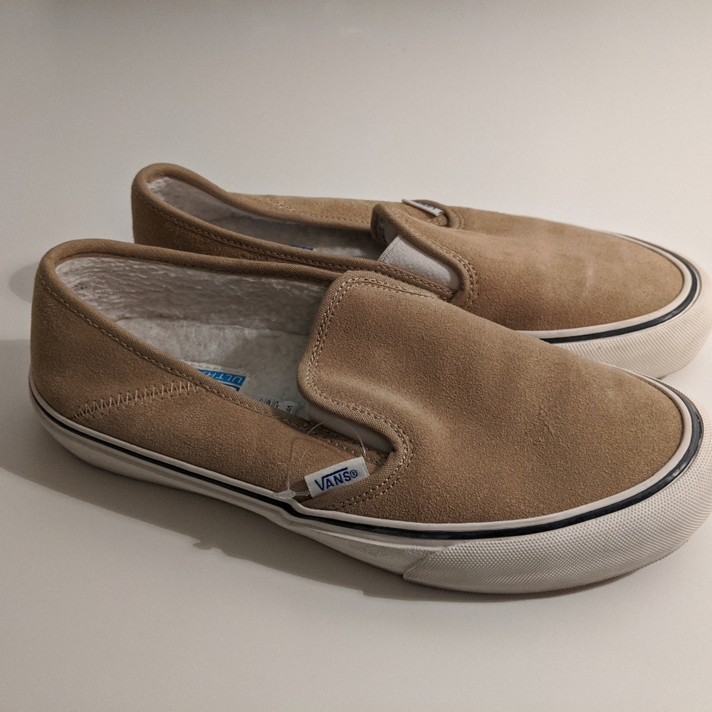 Vans Sherpa Suede Slip ons